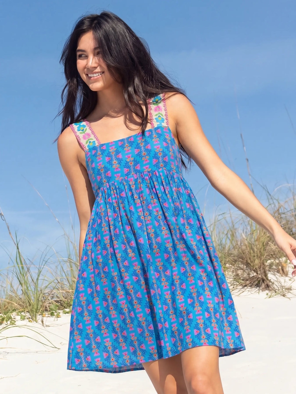 Tricia Mini Dress Medallion Diamond Vines